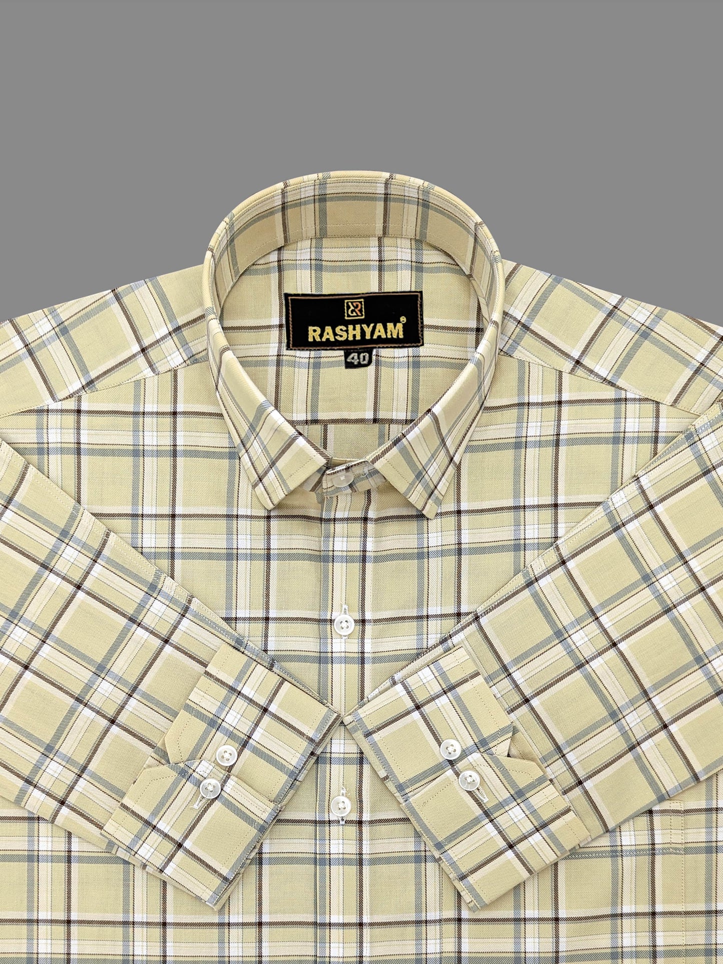 Sevilla Roman Brown Multi Checks Premium Oxford Cotton Shirt For Men