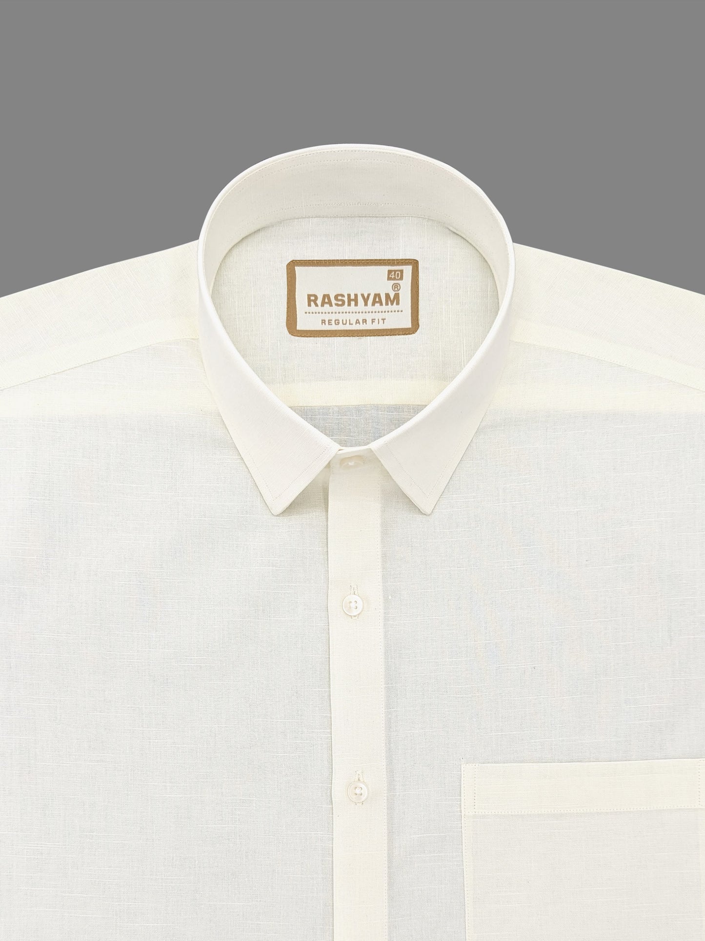 Merino Cream Premium Cotton Linen Shirt For Men