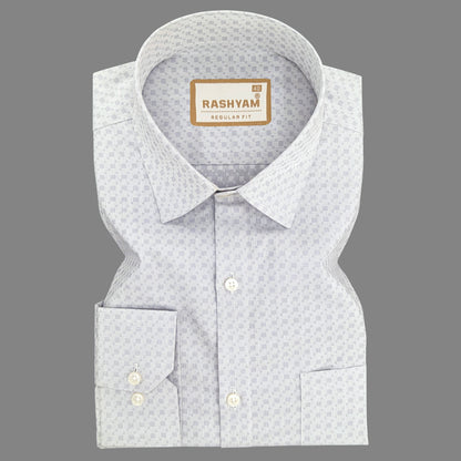 Civita Premium Giza Cotton Light Grey Formal Shirt For Men