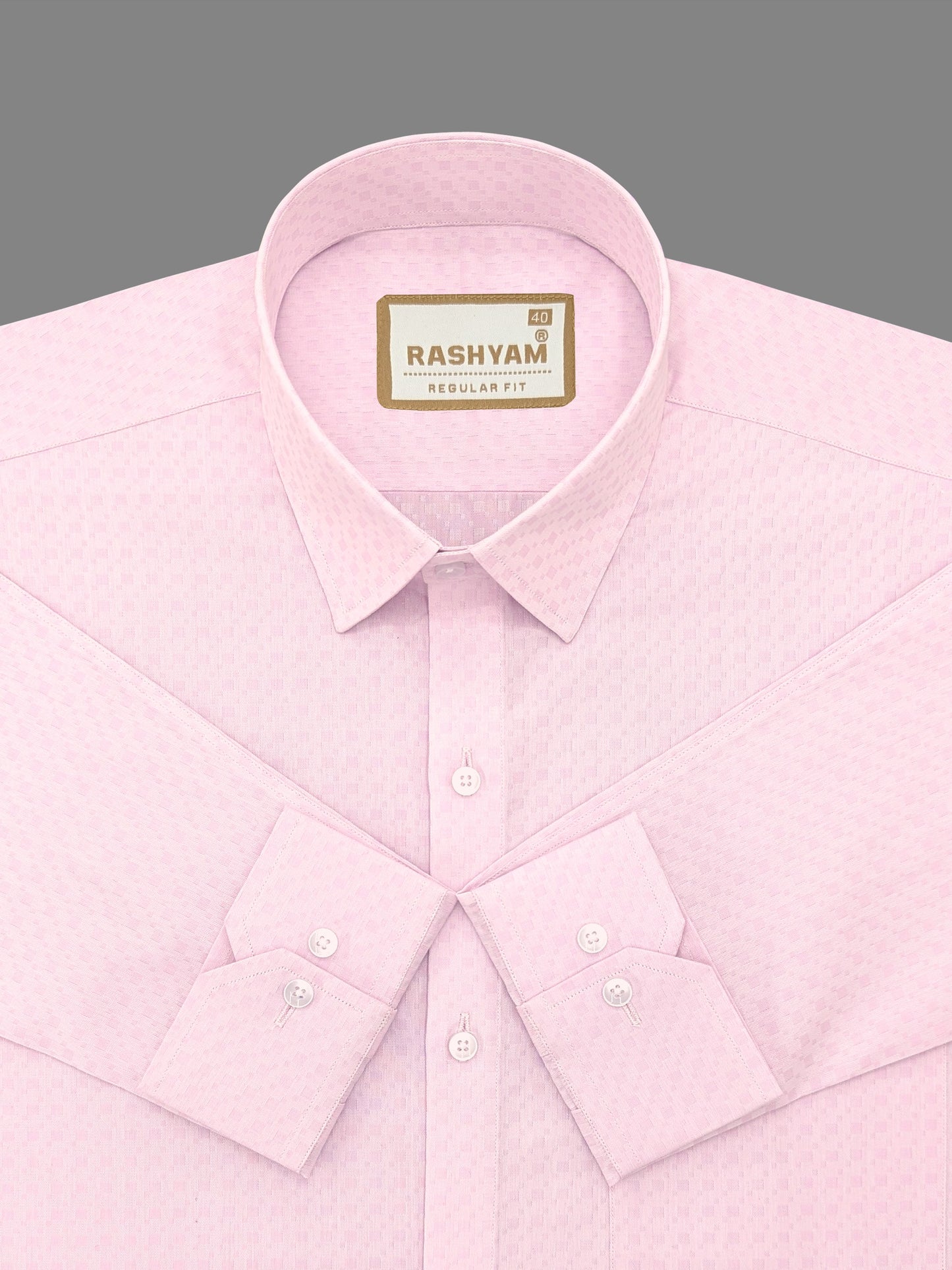 Civita Premium Giza Cotton Light Pink Formal Shirt For Men