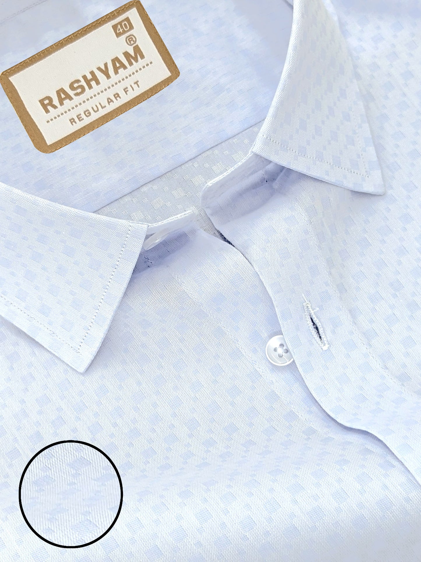 Civita Premium Light Blue Giza Cotton Formal Shirt For Men