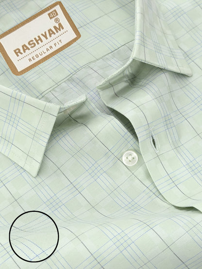 Antonello Green With Blue Box Multi Checks Premium Cotton Shirt