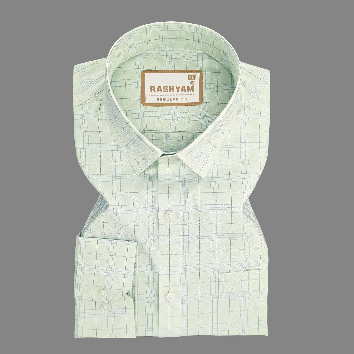 Antonello Green With Blue Box Multi Checks Premium Cotton Shirt