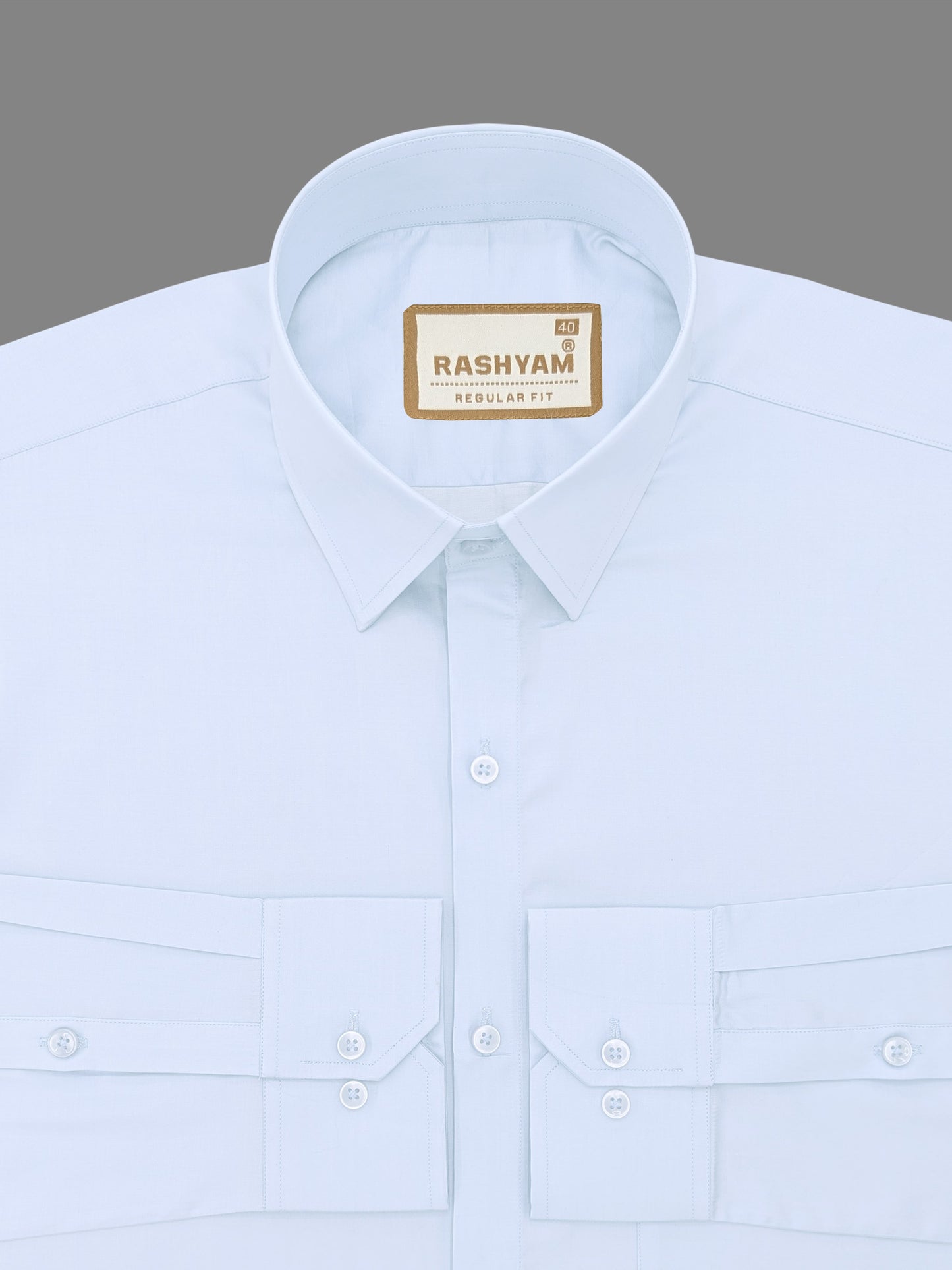 Spello Light Blue Premium Giza Cotton Formal Shirt