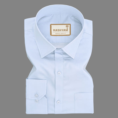 Spello Light Blue Premium Giza Cotton Formal Shirt