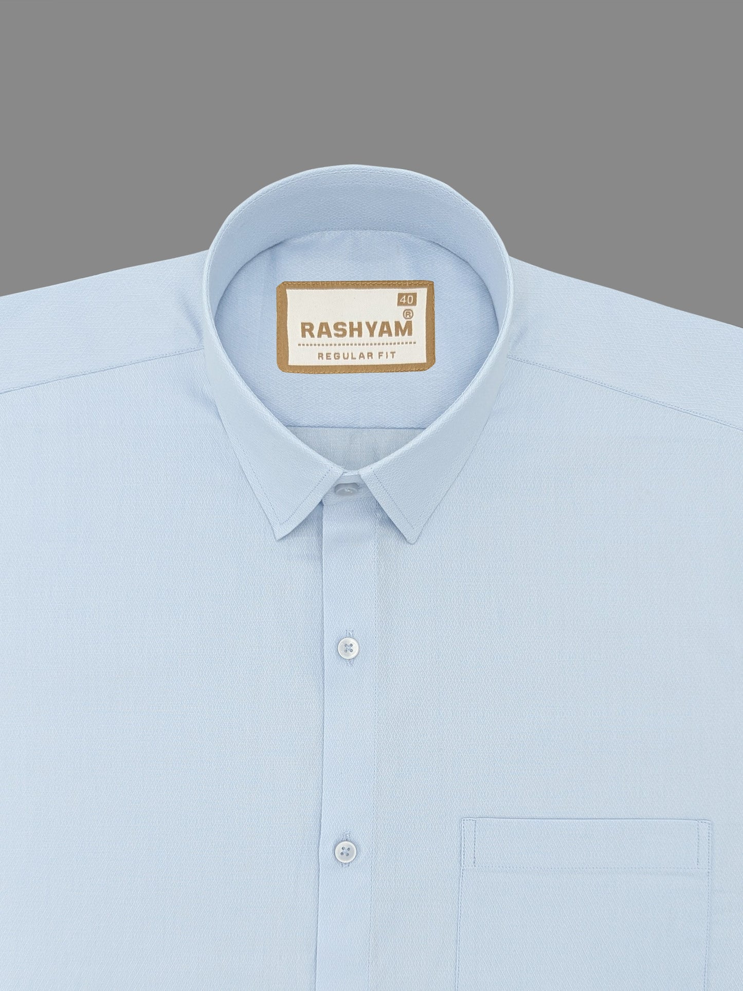 Civita Premium Designer Cotton Light Blue Formal Shirt For Men