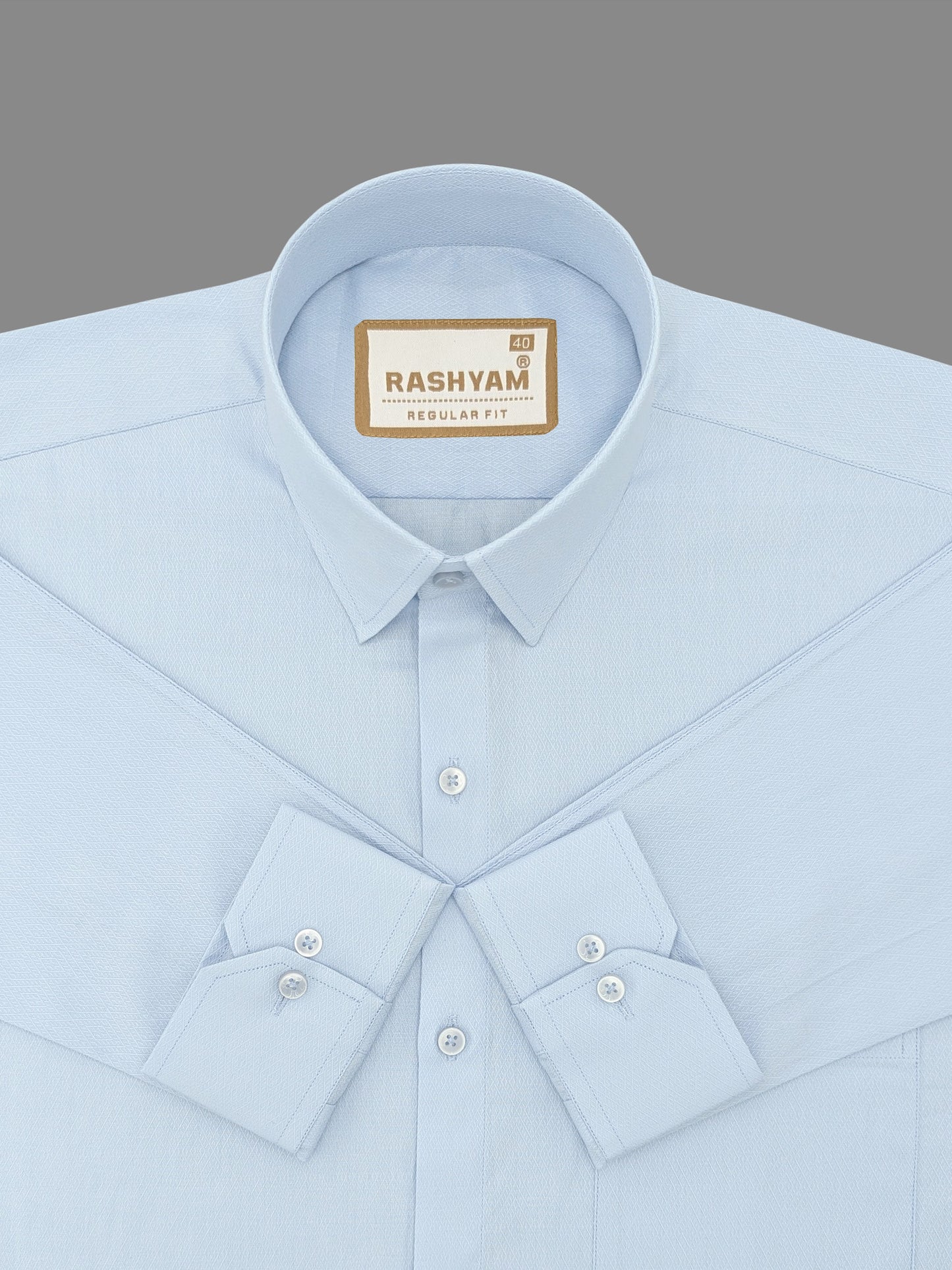 Civita Premium Designer Cotton Light Blue Formal Shirt For Men