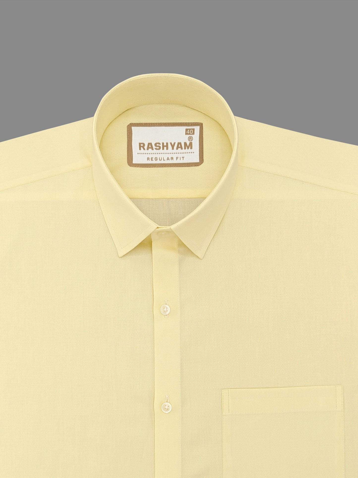 Civita Lemon Yellow Premium Designer Cotton Formal Shirt For Men