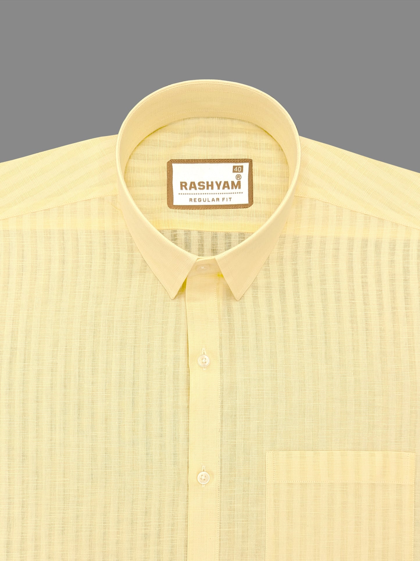 Yellow Line Luxurious Italian Linen Shirt