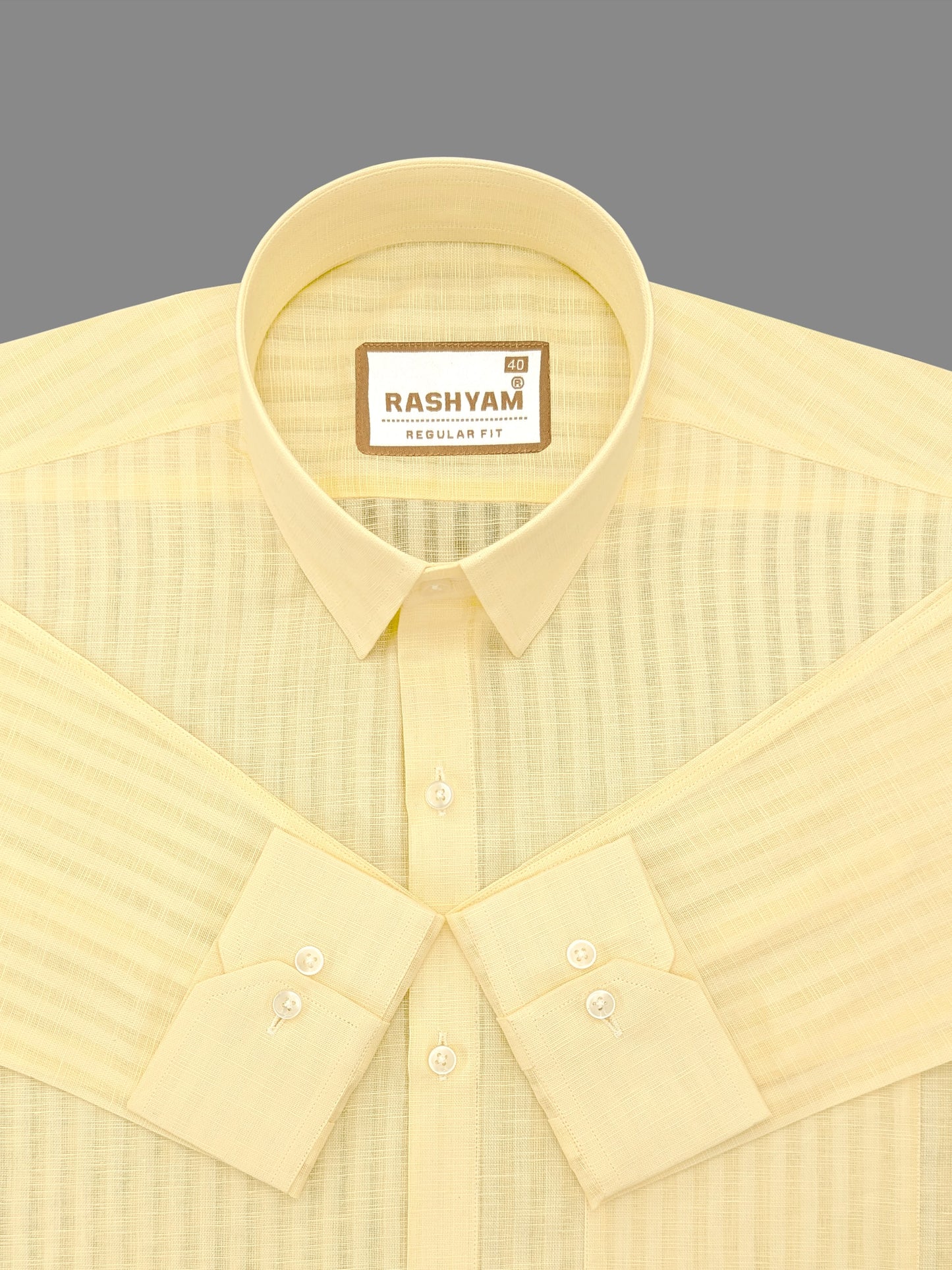 Yellow Line Luxurious Italian Linen Shirt