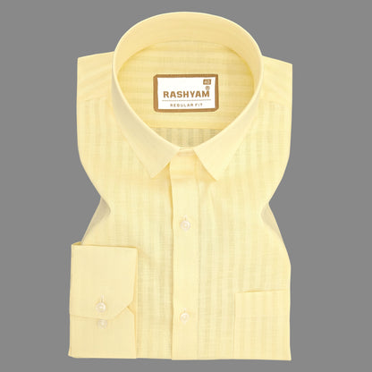 Yellow Line Luxurious Italian Linen Shirt