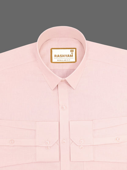 Rose Gold Luxurious Italian Linen Shirt