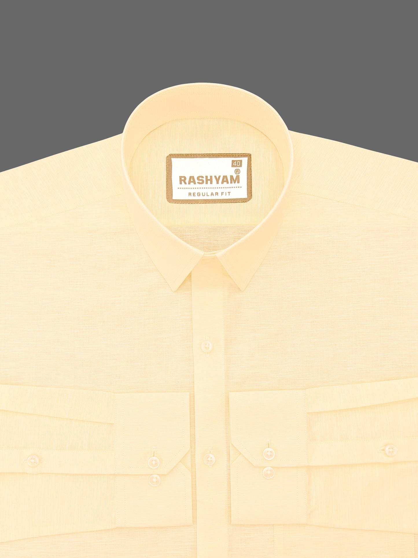 Barboni Creamy Yellow Luxurious Italian Linen Shirt