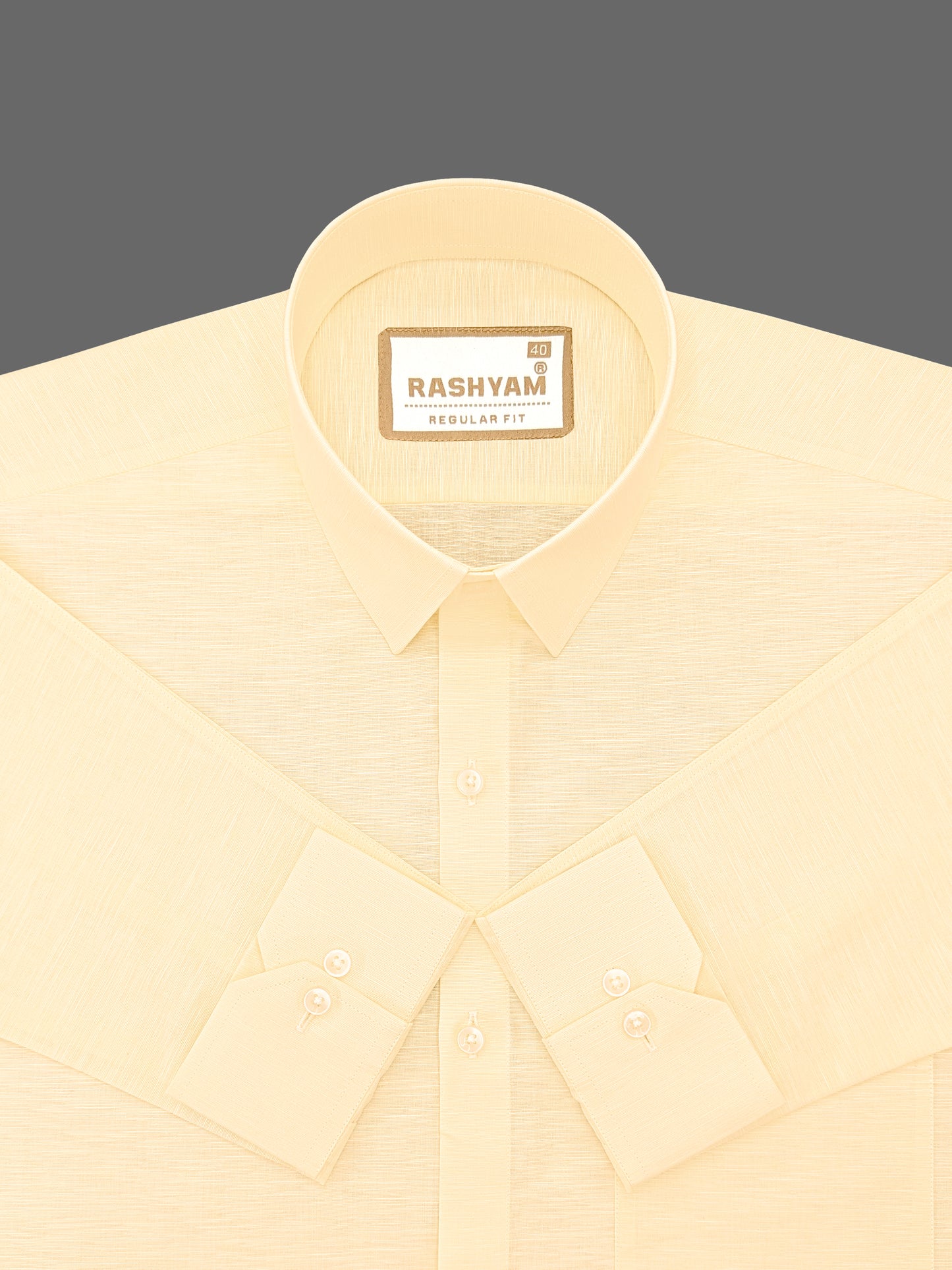 Barboni Creamy Yellow Luxurious Italian Linen Shirt