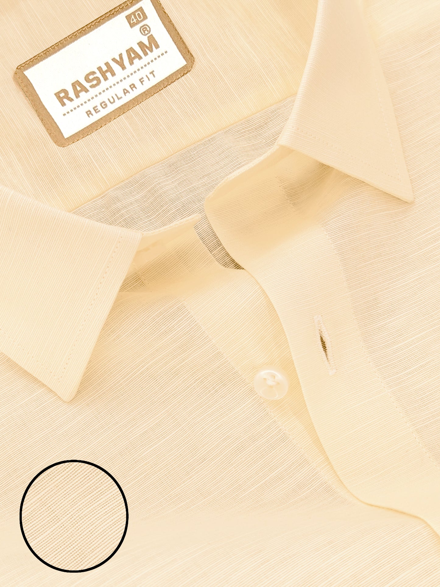 Barboni Creamy Yellow Luxurious Italian Linen Shirt