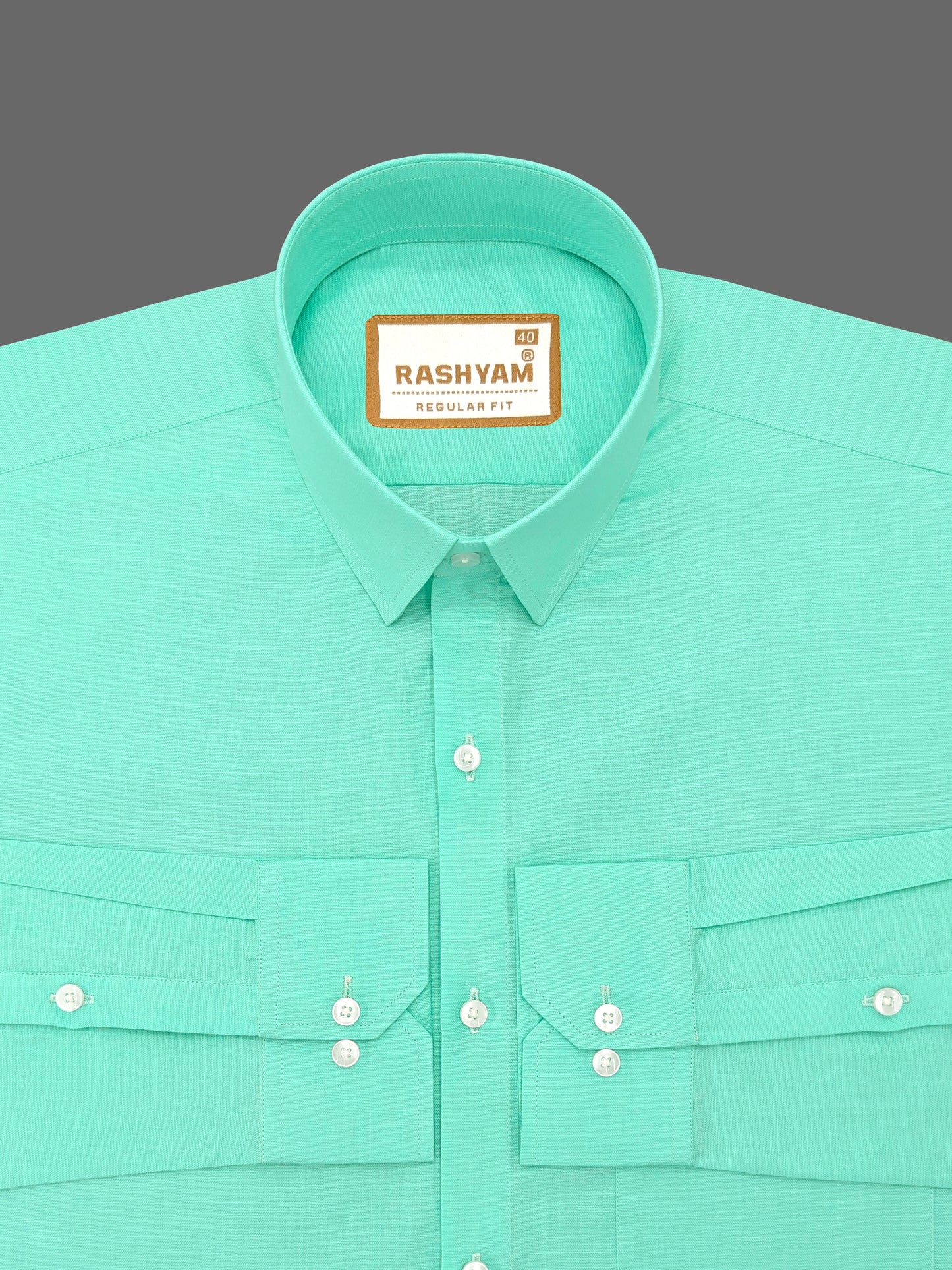 Barboni Aqua Luxurious Italian Linen Shirt