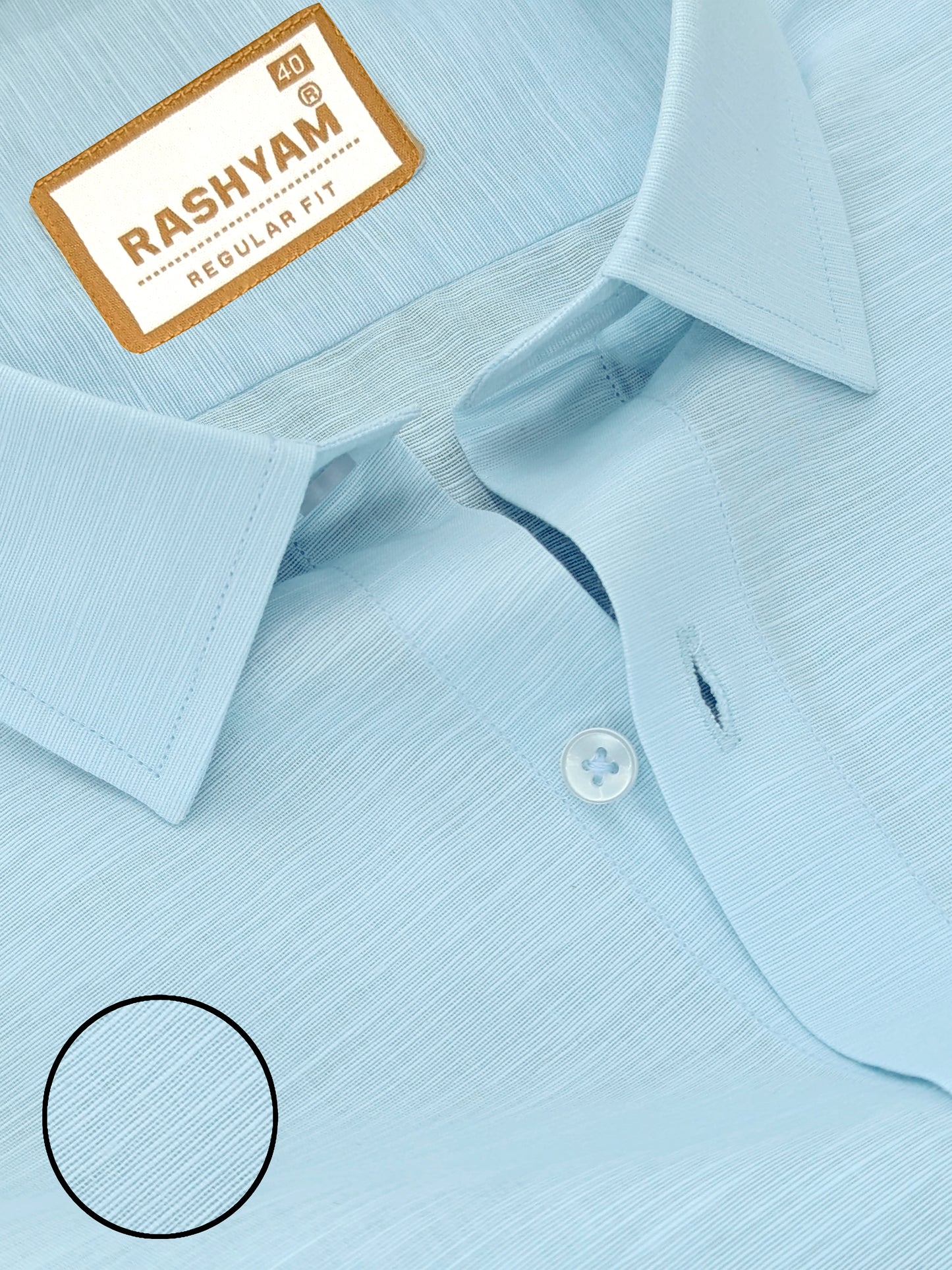 Italian Premium Linen Light Blue Formal shirt for men