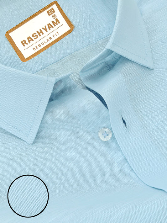 Italian Premium Linen Light Blue Formal shirt for men