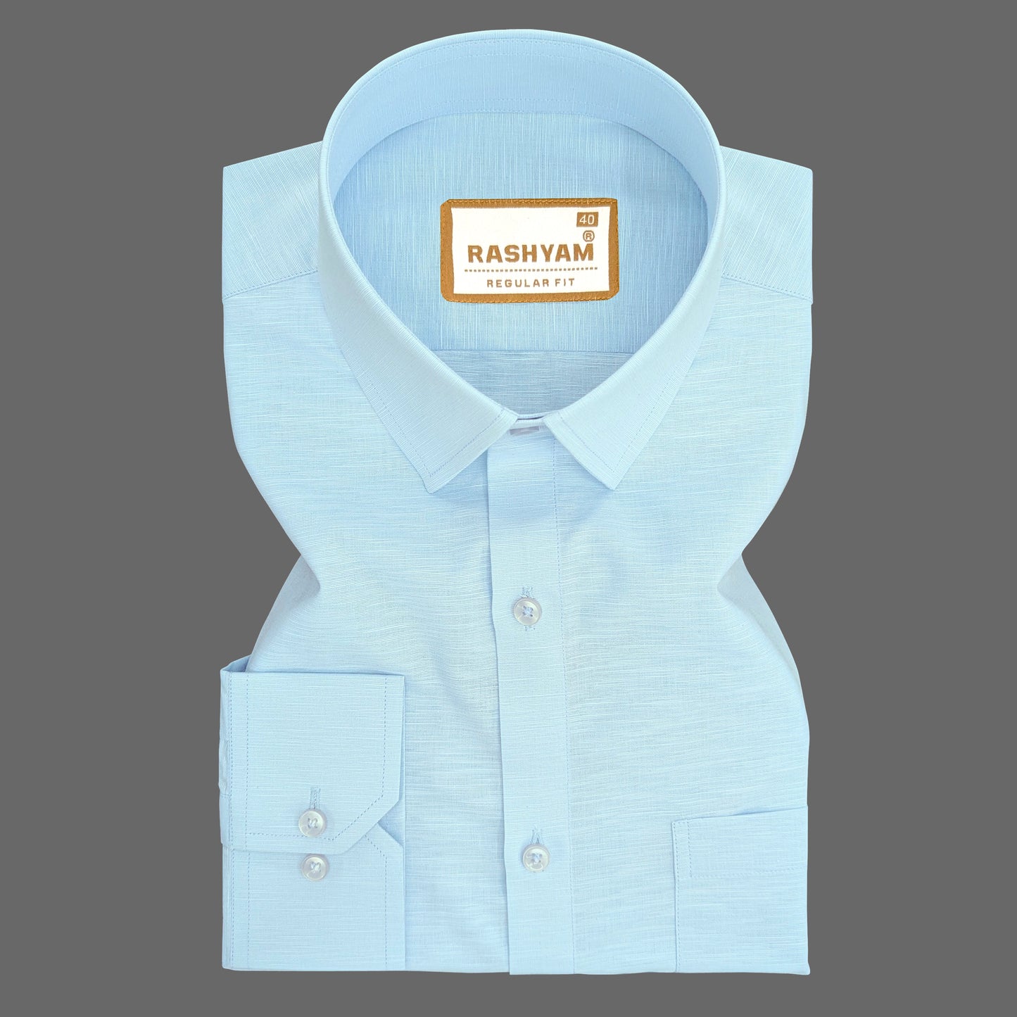 Italian Premium Linen Light Blue Formal shirt for men