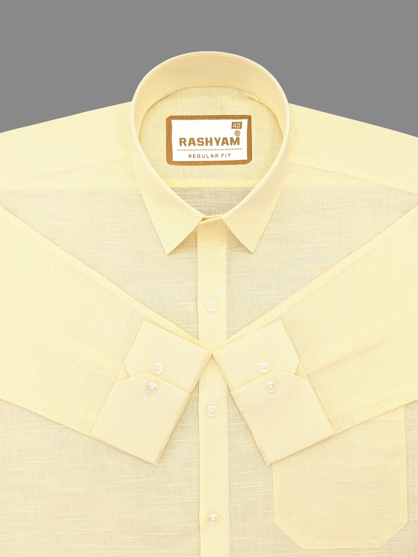 Light Cream Luxurious italian Linen Shirt