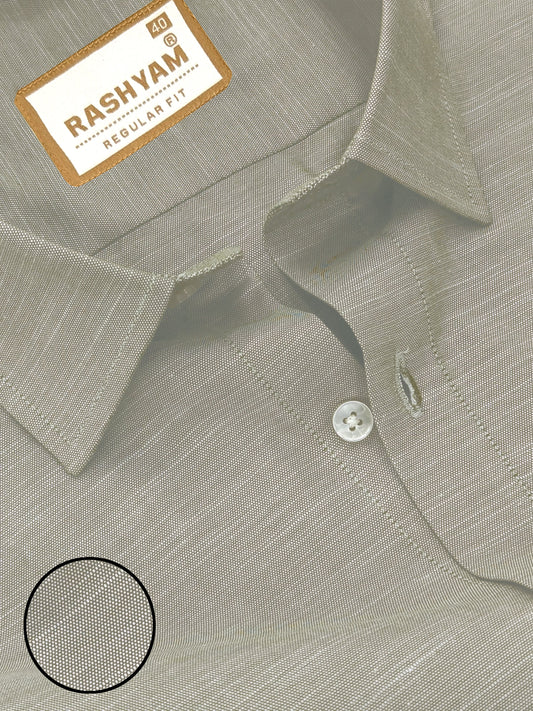 Chianti Premium Oxford Cotton Friar Grey Formal Shirt For Men