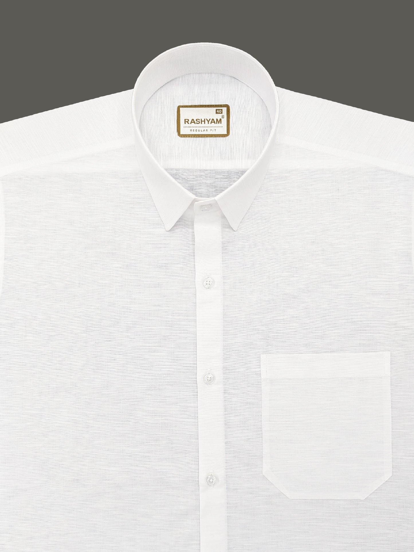 Barboni Bright White Luxurious Italian Linen Shirt