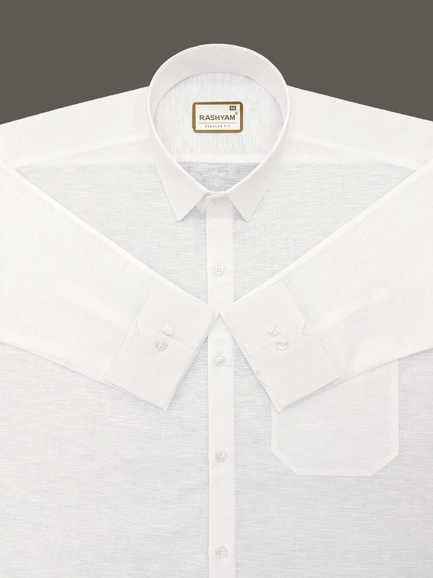 Barboni Bright White Luxurious Italian Linen Shirt