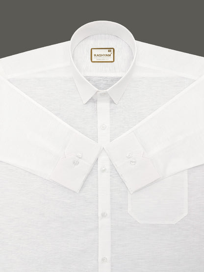 Barboni Bright White Luxurious Italian Linen Shirt