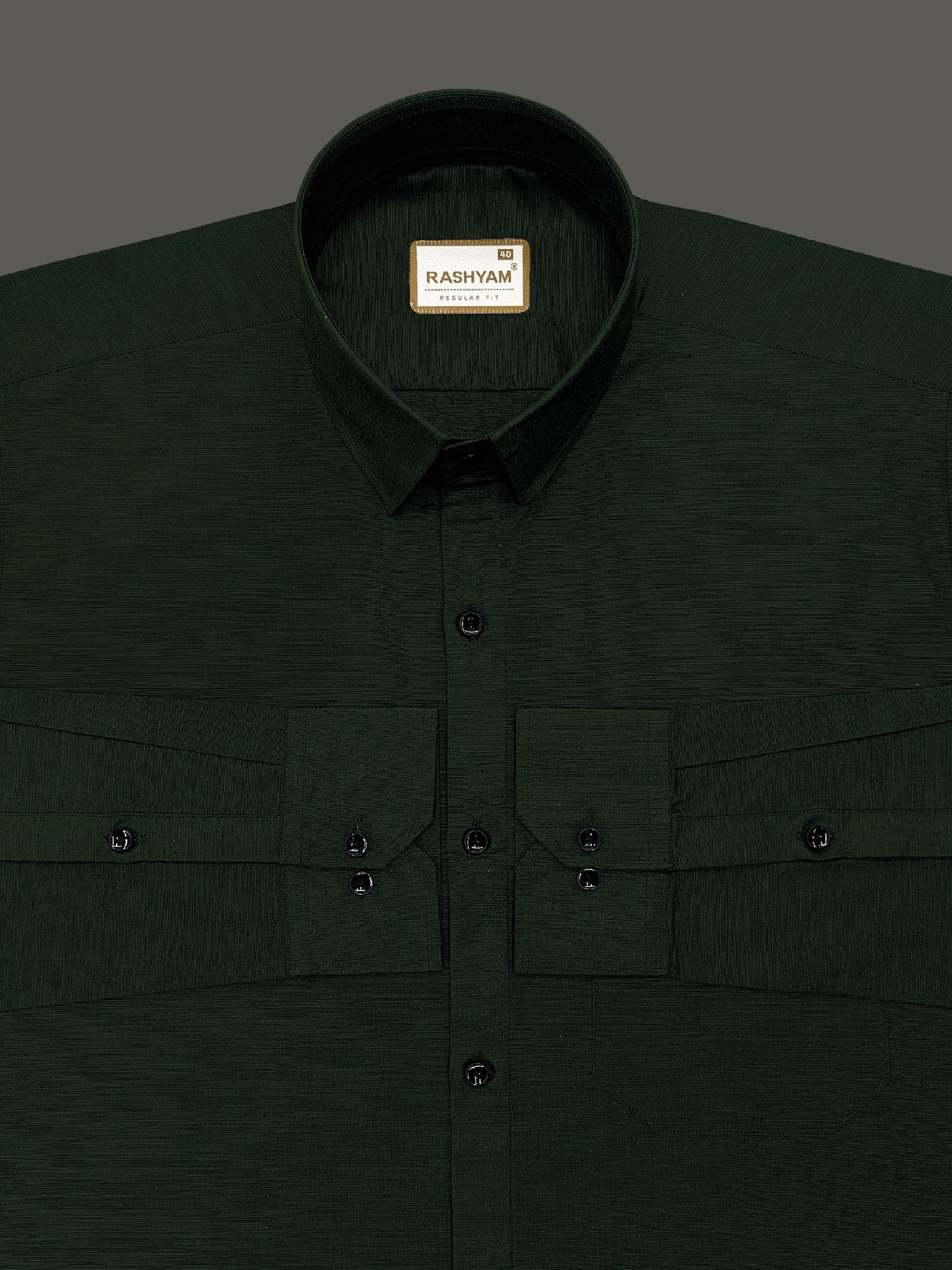 Barboni Dark Green Luxurious Italian Linen Shirt