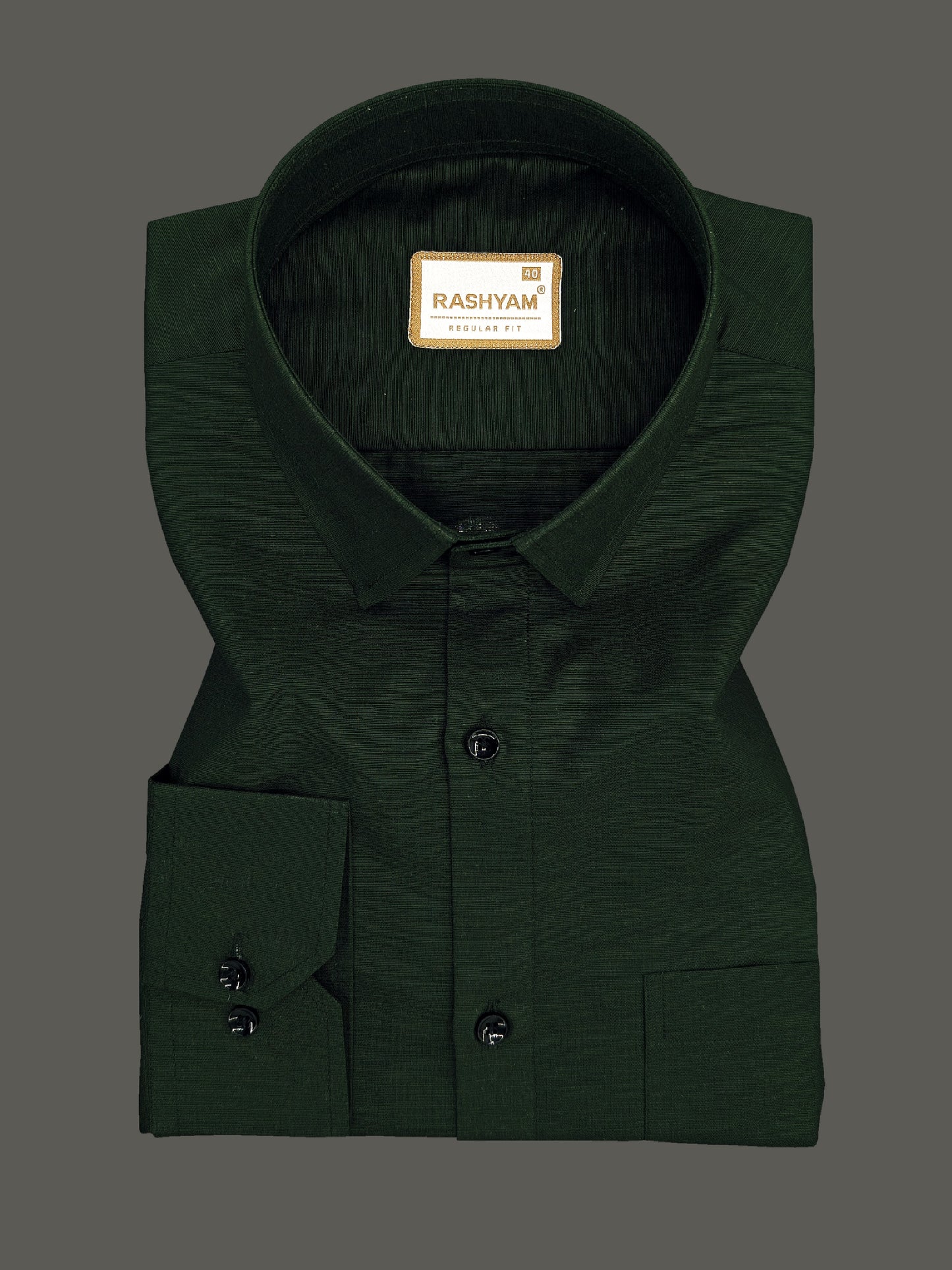 Barboni Dark Green Luxurious Italian Linen Shirt