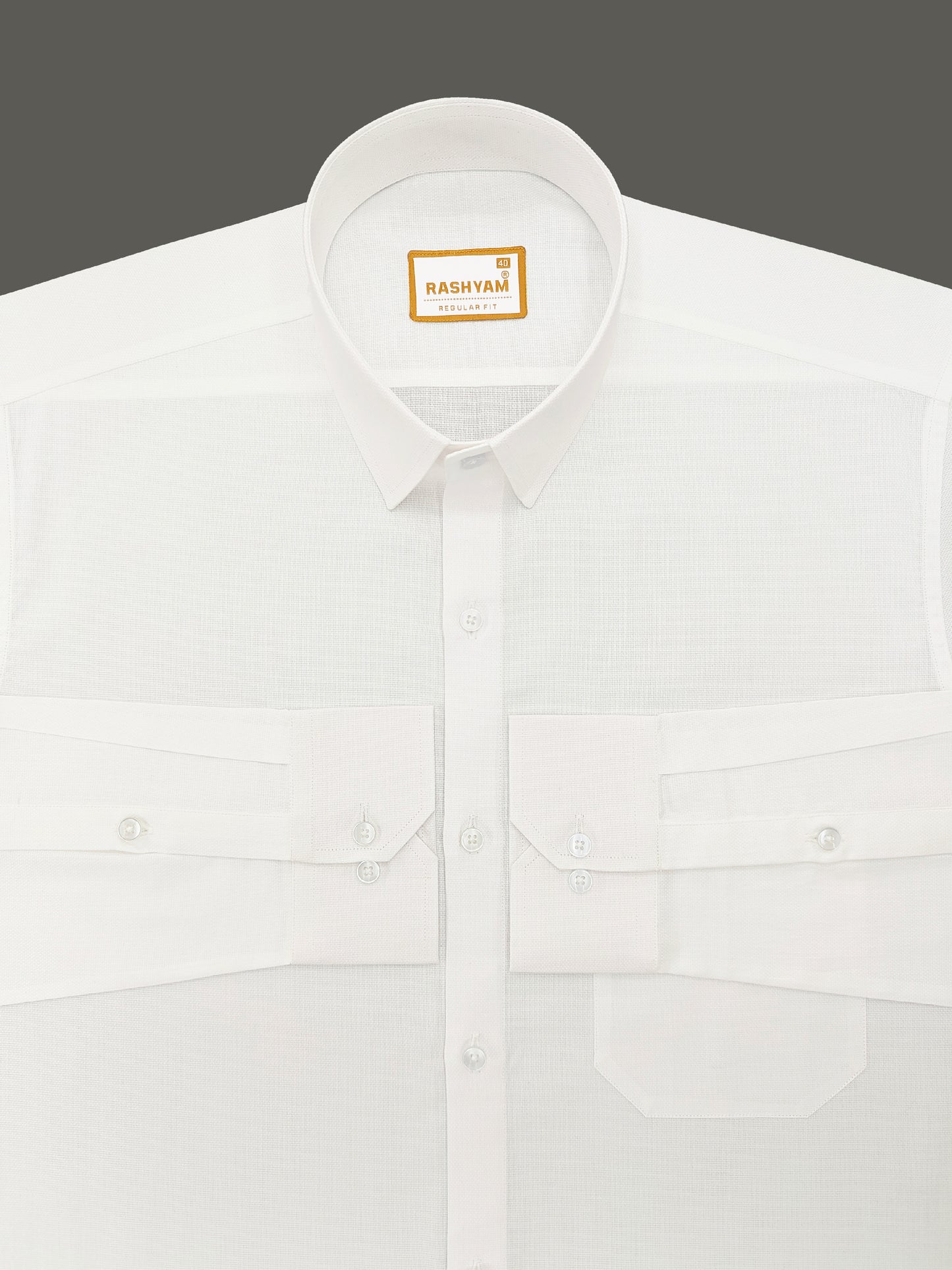 Faenza Luxury Cotton Egyptian Bright White Formal Shirt For men