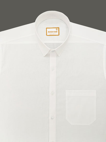 Faenza Luxury Cotton Egyptian Bright White Formal Shirt For men