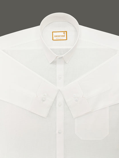 Faenza Luxury Cotton Egyptian Bright White Formal Shirt For men