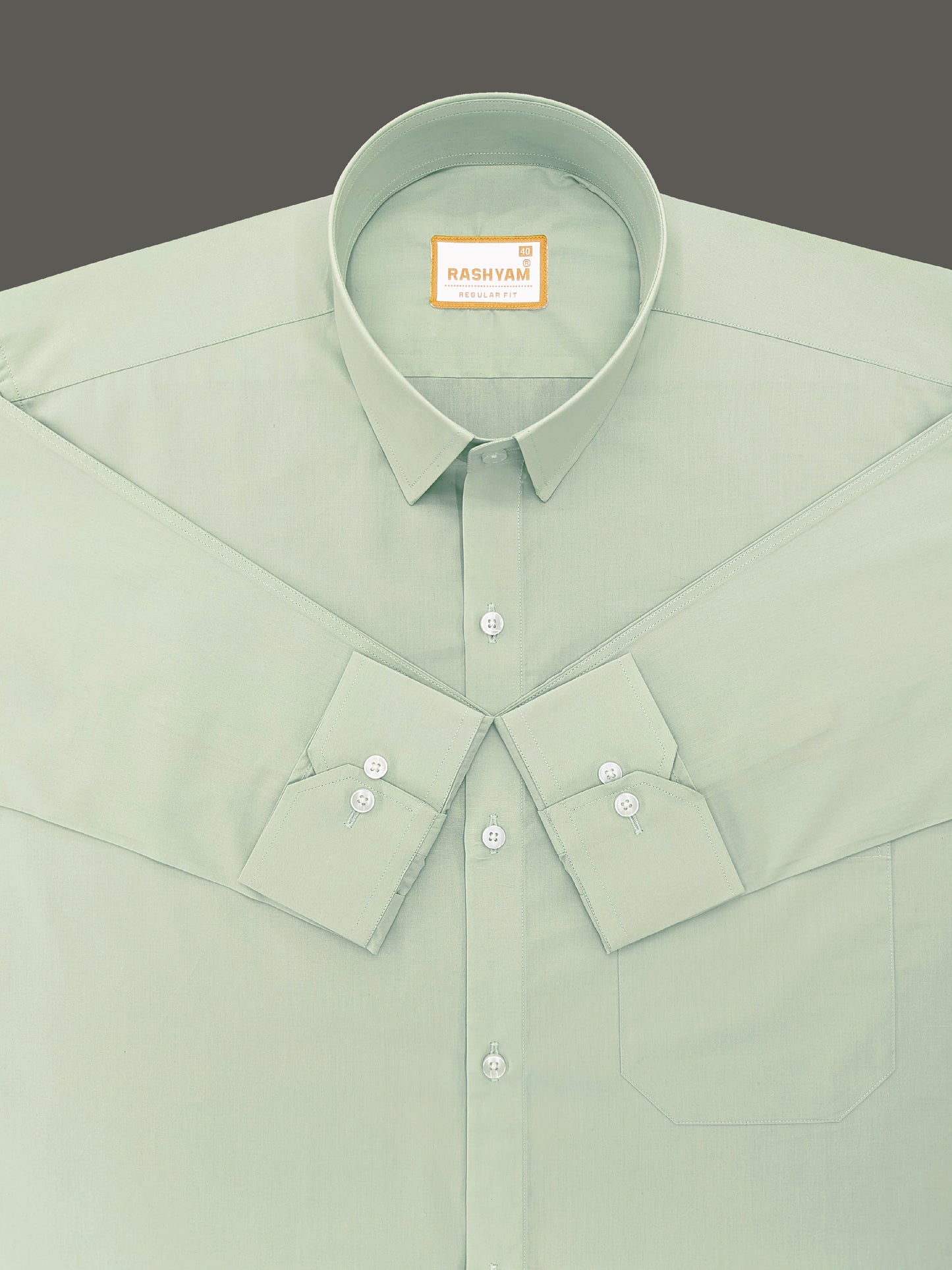 Faenza Premium Olivine Finest Cotton Formal Shirt For men