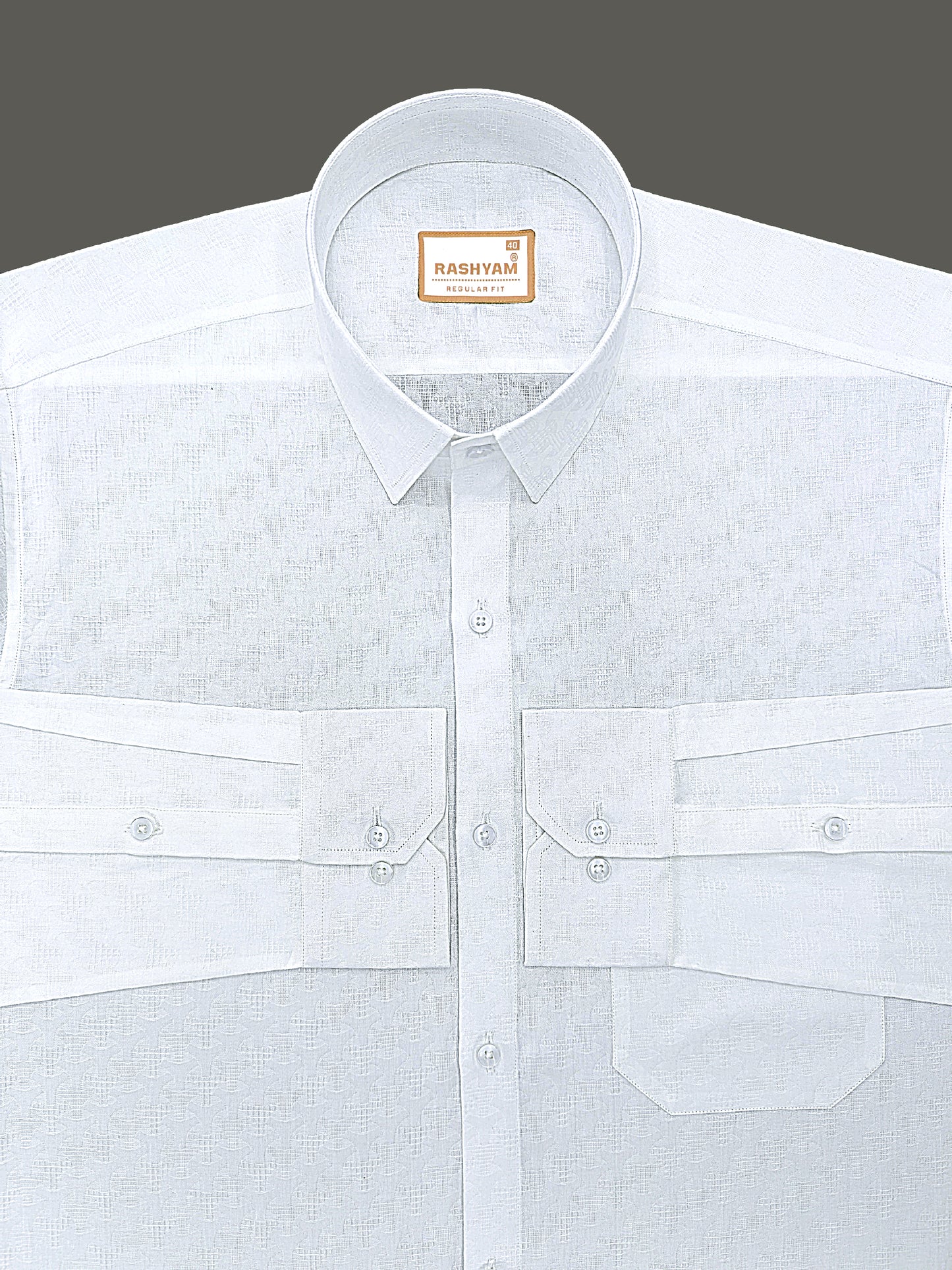 Lanciano Luxury Cotton Broken-Check Designer Formal Shirt For Men