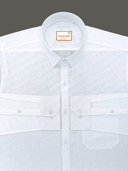 Lanciano Luxury Cotton Broken-Check Designer Formal Shirt For Men