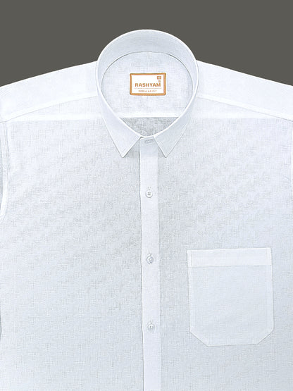 Lanciano Luxury Cotton Broken-Check Designer Formal Shirt For Men