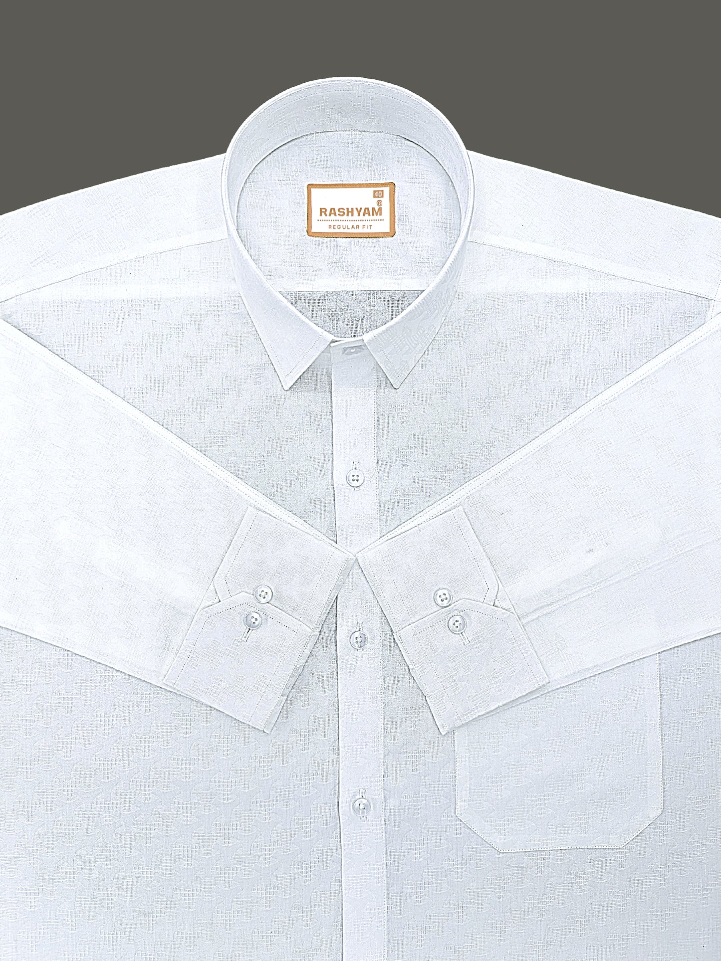 Lanciano Luxury Cotton Broken-Check Designer Formal Shirt For Men