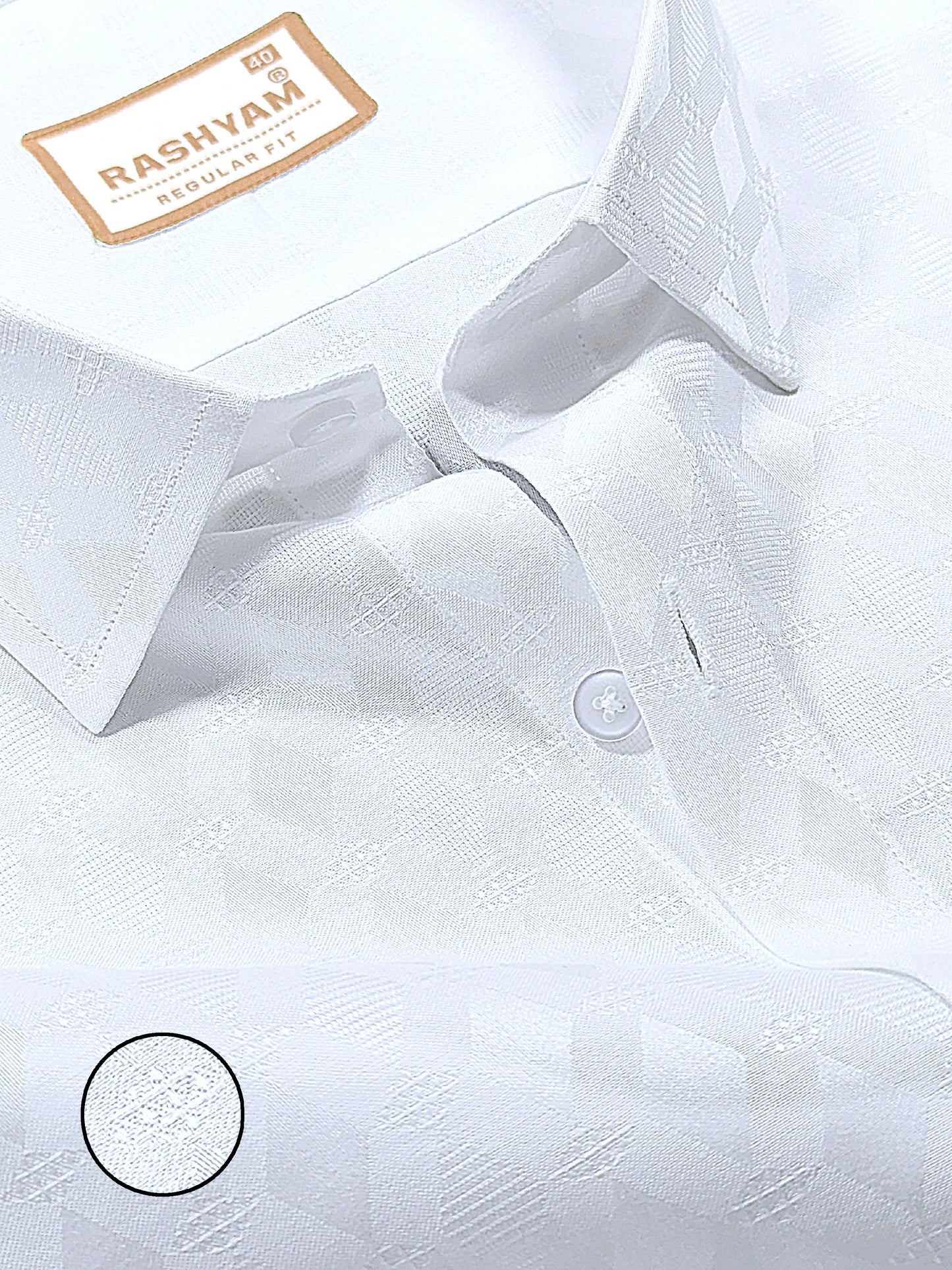 Lanciano Luxury Cotton Geometric Check Designer Formal Shirt For Men