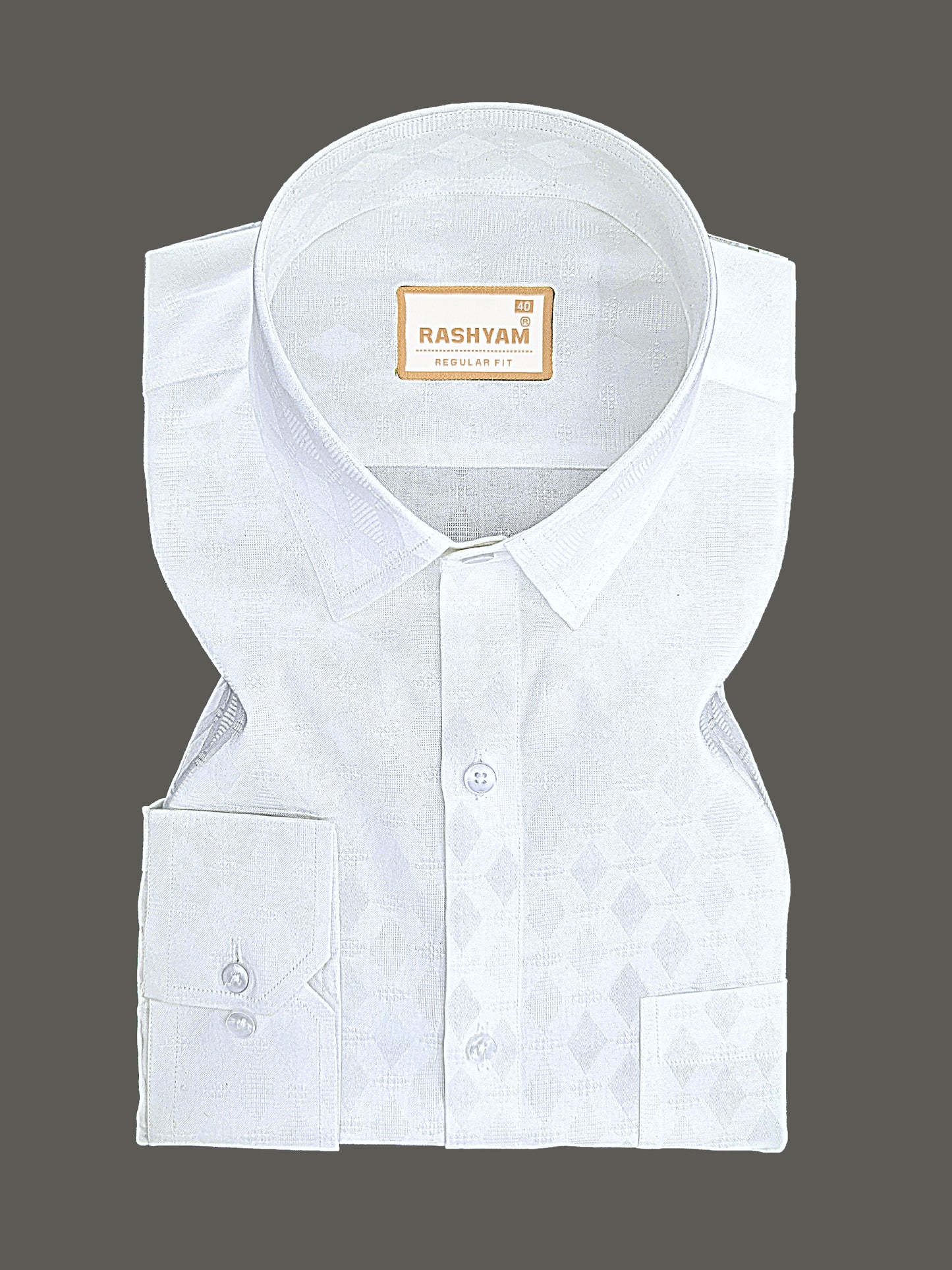 Lanciano Luxury Cotton Geometric Check Designer Formal Shirt For Men