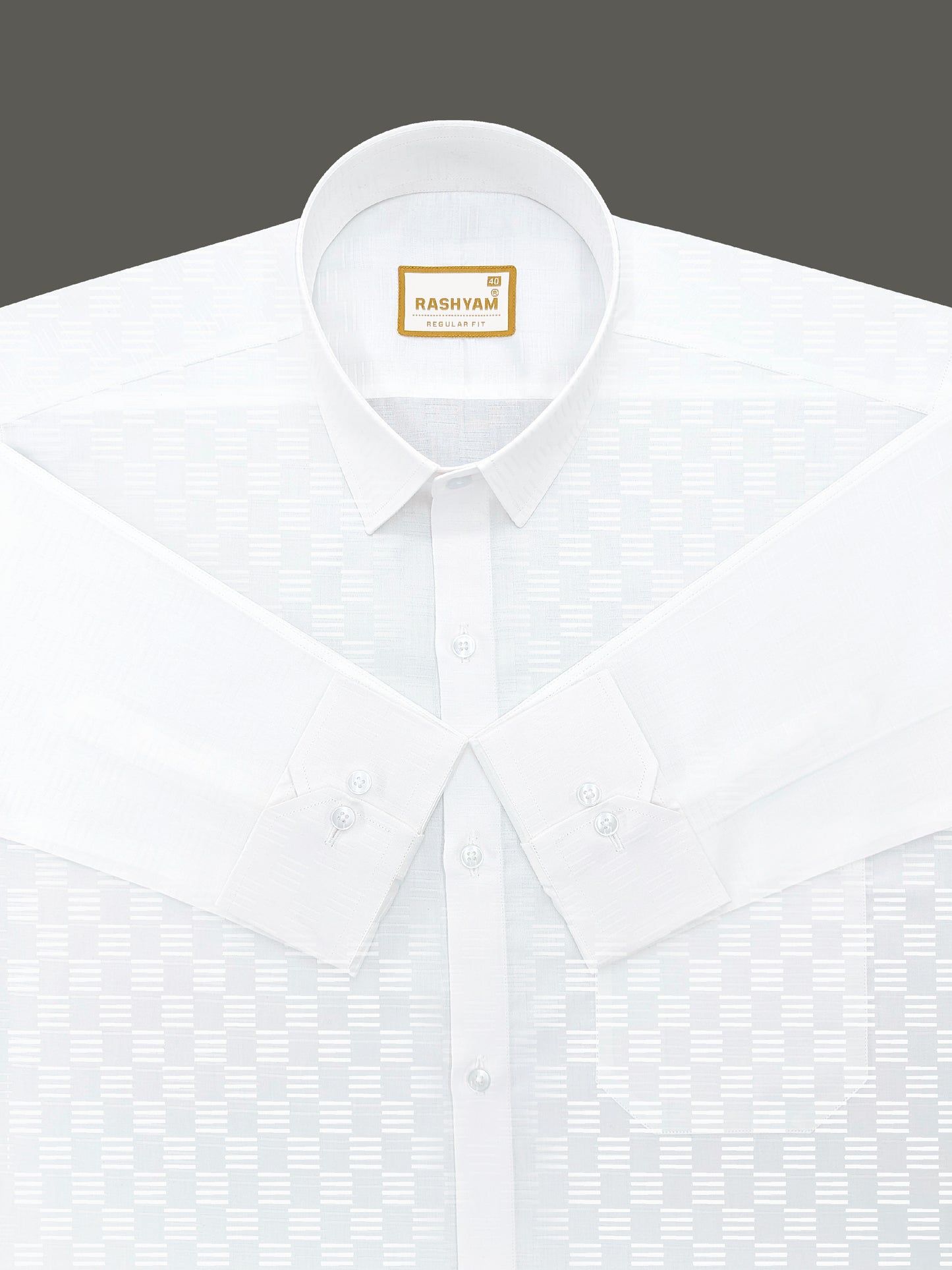 Lanciano Luxury Cotton Bundle Line On White Designer Formal Shirt For Men