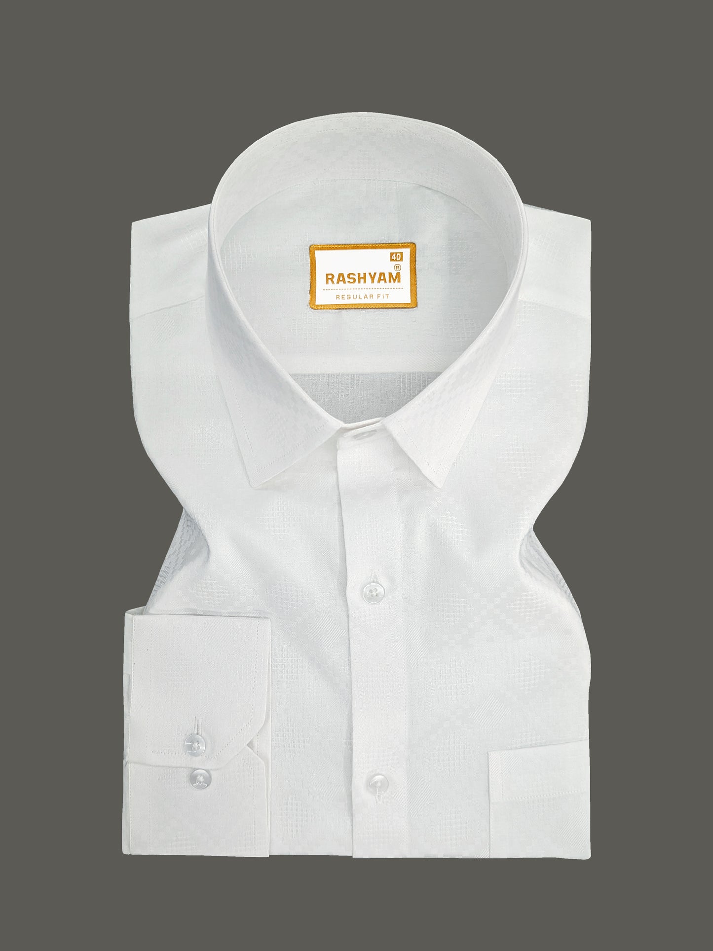 Lanciano Luxury Cotton Diamond Designer Formal Shirt For Men