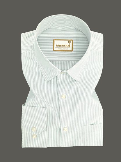 Corporate Luxury Cotton Light Grey Lining Formal Shirt for men