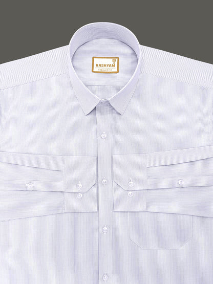 Corporate Luxury 100% Cotton Lavender Lining Formal Shirt for men