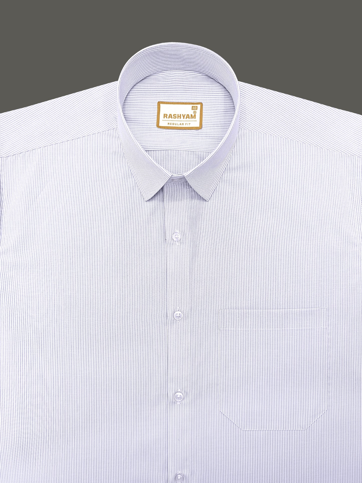 Corporate Luxury 100% Cotton Lavender Lining Formal Shirt for men