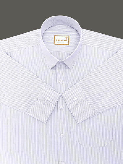 Corporate Luxury 100% Cotton Lavender Lining Formal Shirt for men