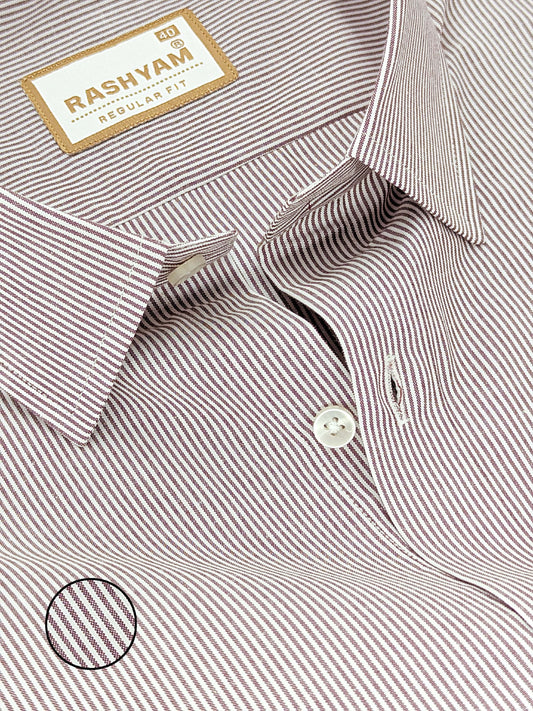 Corporate Luxury 100% Cotton Wine Lining Formal Shirt for men