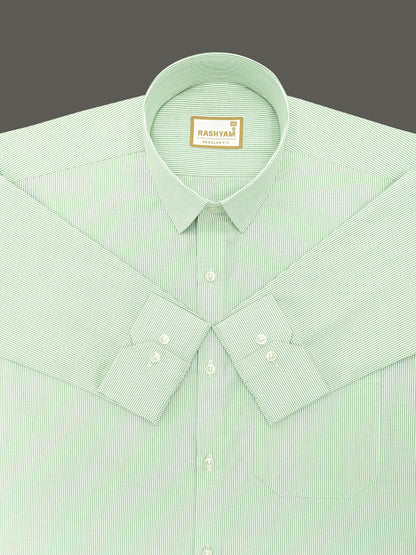 Corporate Luxury 100% Cotton Pixie Green Lining Formal Shirt for men