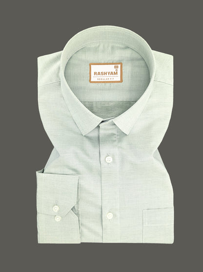 Volterra Berlin Green Premium Formal Shirt For Mens