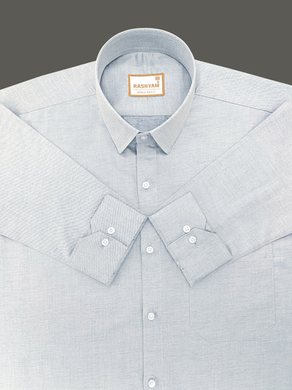 Volterra Shining Grey Premium Formal Shirt For Mens